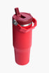 Chili Red - The IceFlow™ Flip Straw Tumbler | 30 OZ - GLAM MODA